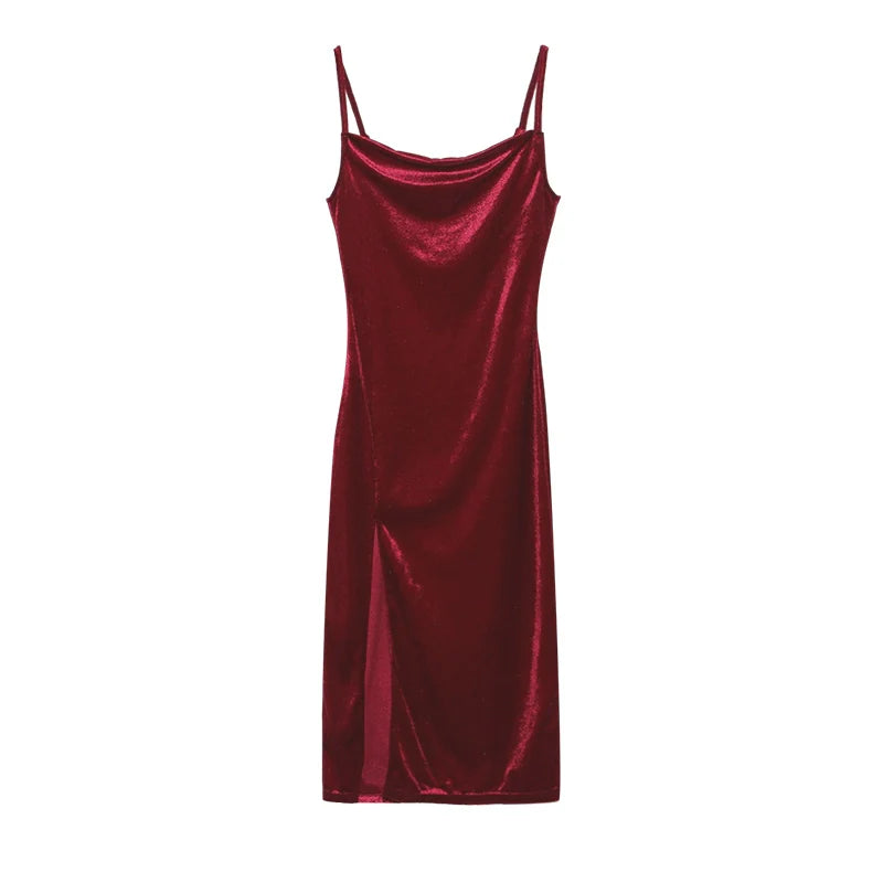 New Spring/Summer Fashion Sexy Slim Fit Split Strap Dress For Women