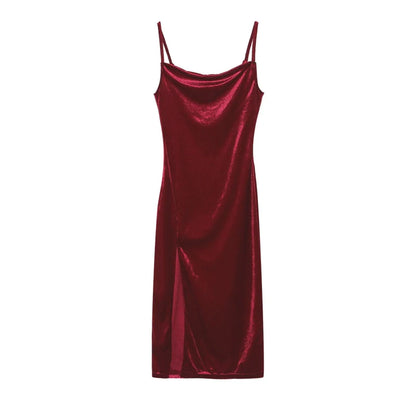 New Spring/Summer Fashion Sexy Slim Fit Split Strap Dress For Women