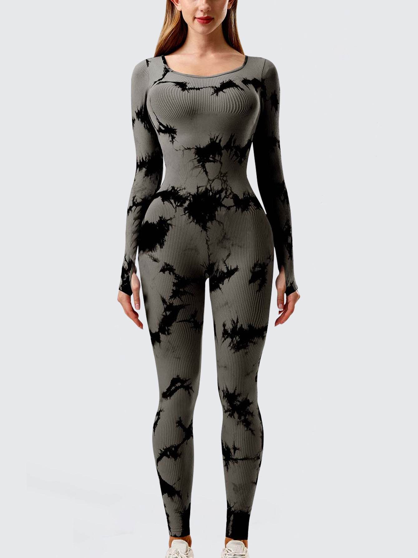 Yoga Jumpsuit & Workout Clothes Slim Thread Long Sleeve Yoga Jumpsuit