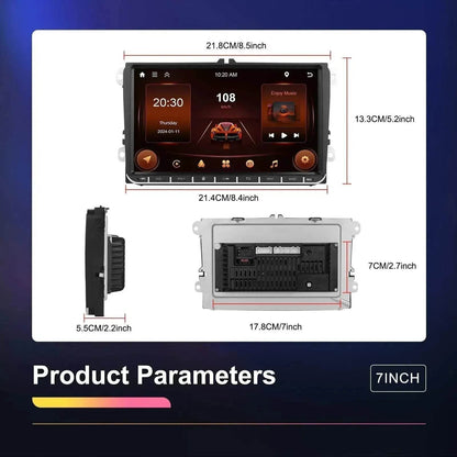 Smart All-in-one car Navigation player 2 64 Central Car Control, GPS, Phone-mirror link, Music Player, Rear View Camera, Global Weather Display, FM/RDS Radio, Driving Recorder Built-in wifi Connection