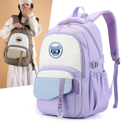 New Girls' Portable backpack Burden Alleviation Good-looking