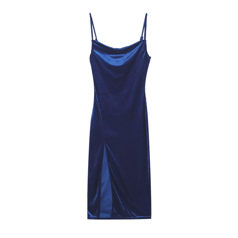 New Spring/Summer Fashion Sexy Slim Fit Split Strap Dress For Women