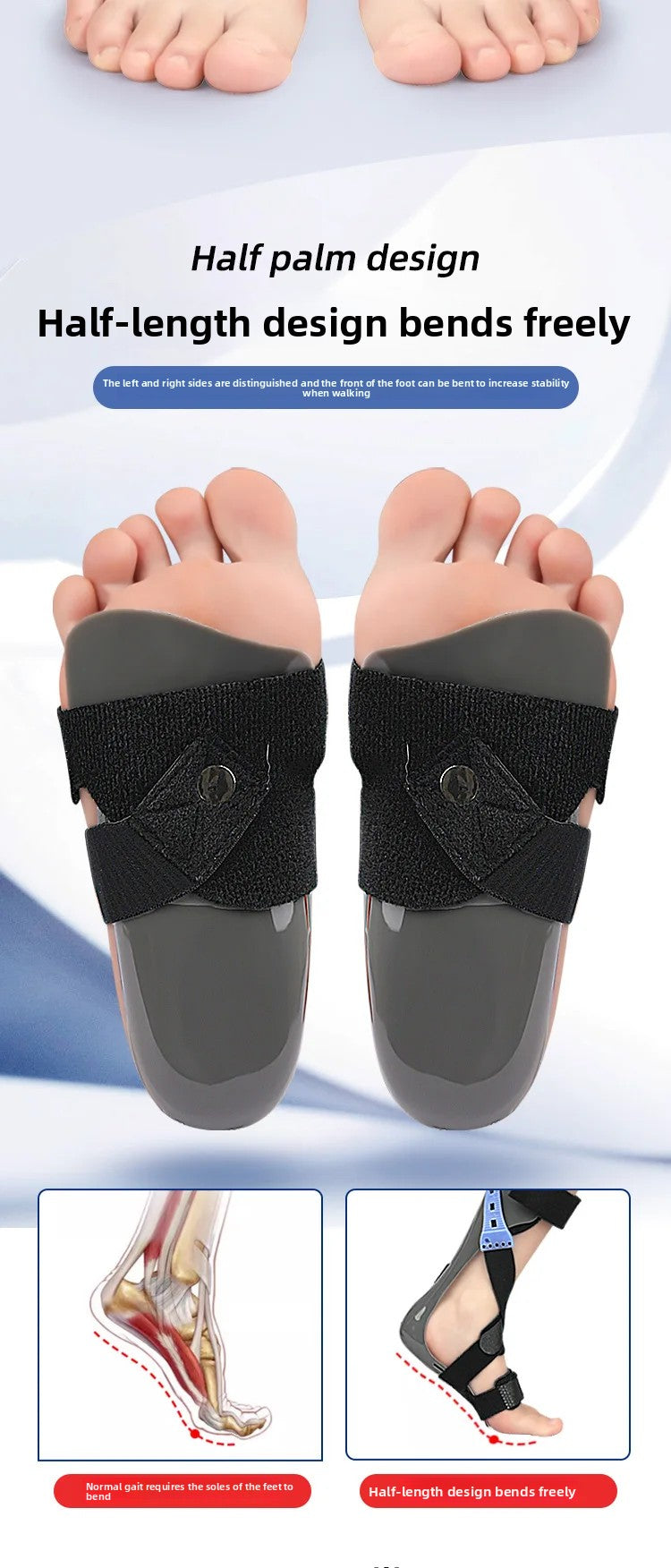 Correction de l'hémiplégie des accidents vasculaires cérébrales et de la Fixation de l'articulation de la cheville avec dispositif d'orthèse de chute de pied pour la Correction de Valgus d'inversion