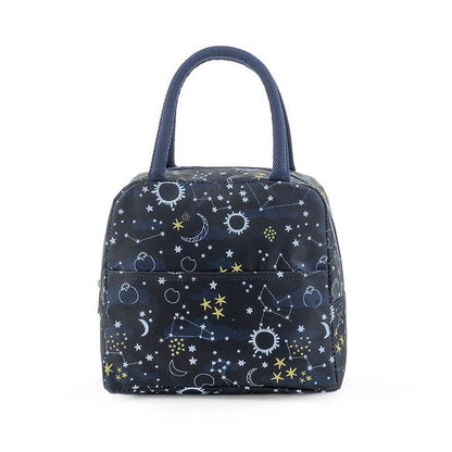 Portable Floral Aluminum Foil Thermal Insulated Lunch Bag