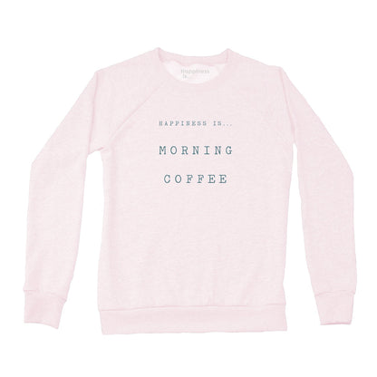 Women's Coffee Crew Sweatshirt, Ballet Pink