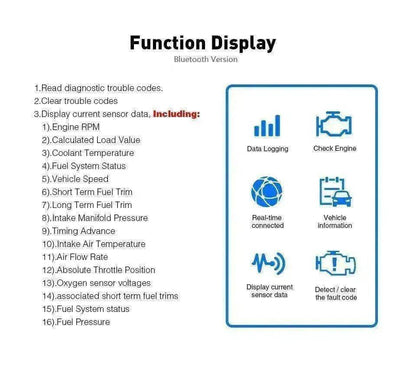 OBD2 Scanner Tool: Check Engine Fault Codes