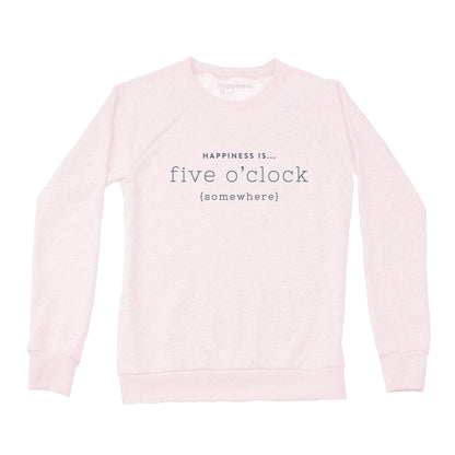 Women's Five O'Clock Crew Sweatshirt, Ballet Pink