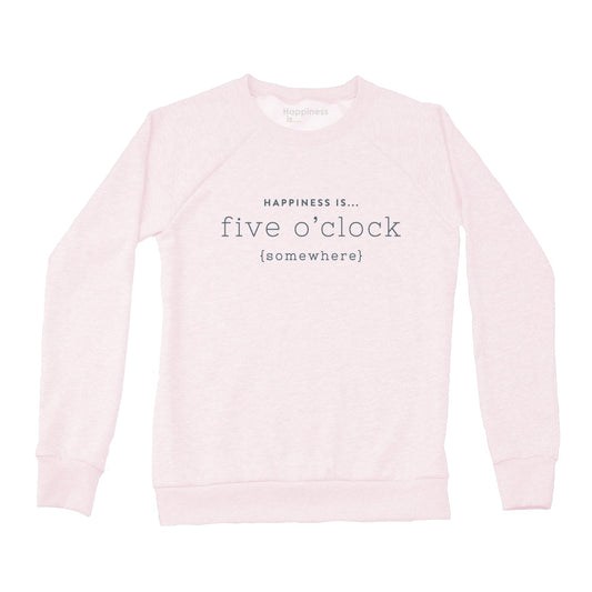 Women's Five O'Clock Crew Sweatshirt, Ballet Pink