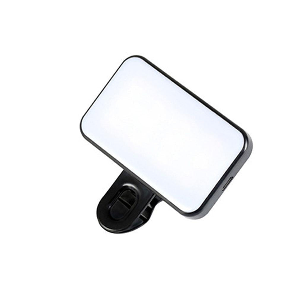 Mini flash pour téléphone portable, lumières pour Selfie, rechargeables, 3 Modes de luminosité, Clip réglable pour ordinateur portable, lumière de remplissage pour téléphone portable
