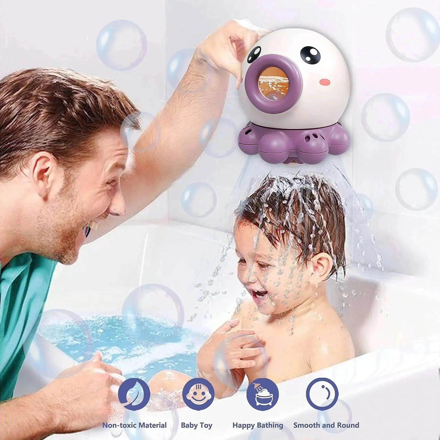 Octopus Fountain Bath Toy: Fun Water Sprinkler