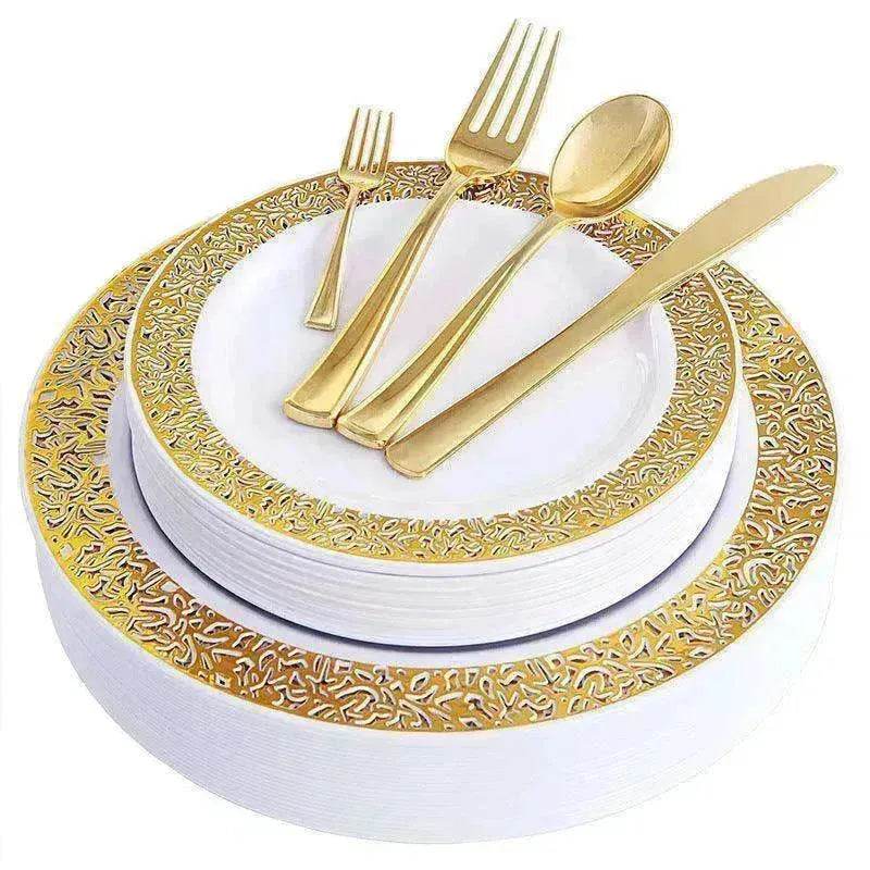One-time Plastic Tableware, Including 90 Forks, 90 Knives And 90 Spoons