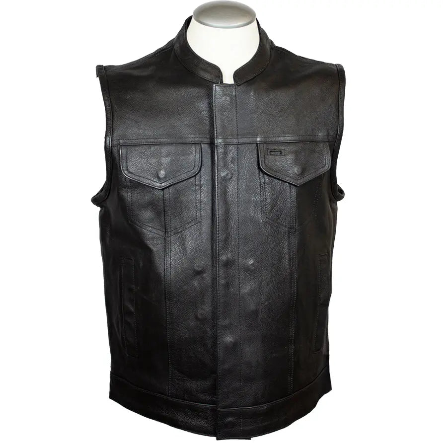 Gilet de club en cuir pour homme Open Road