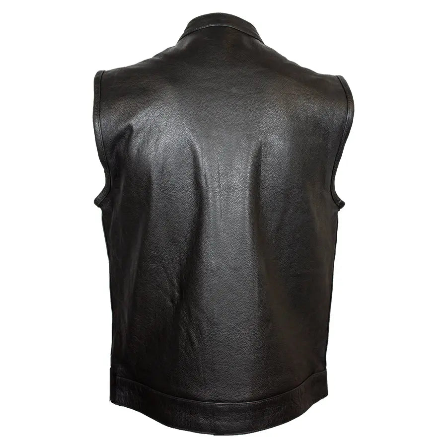 Gilet de club en cuir pour homme Open Road