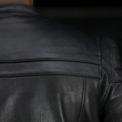 Open Road Men's Maverick Leather Motorcycle Jacket