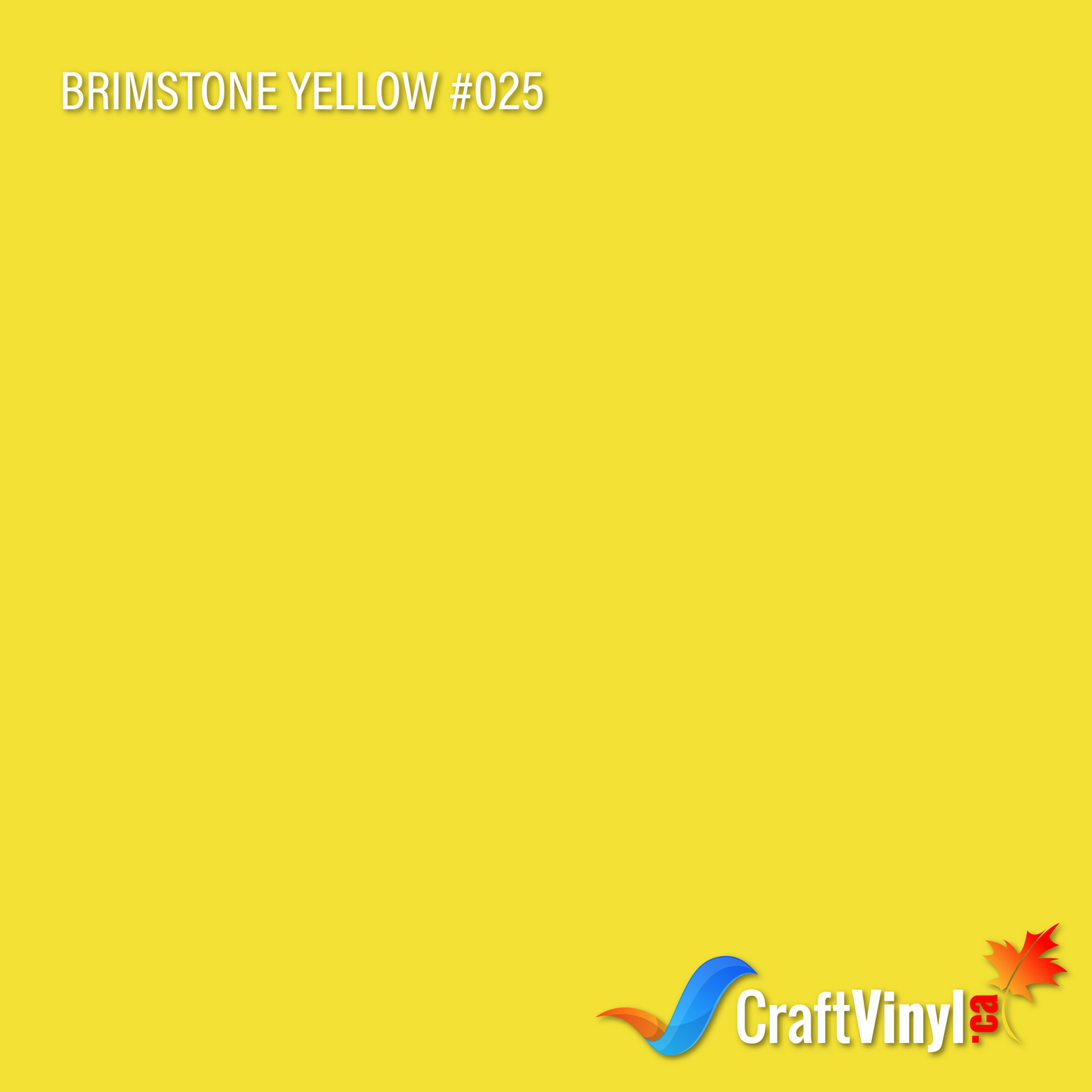 Oracal 651 Glossy Brimstone Yellow #025