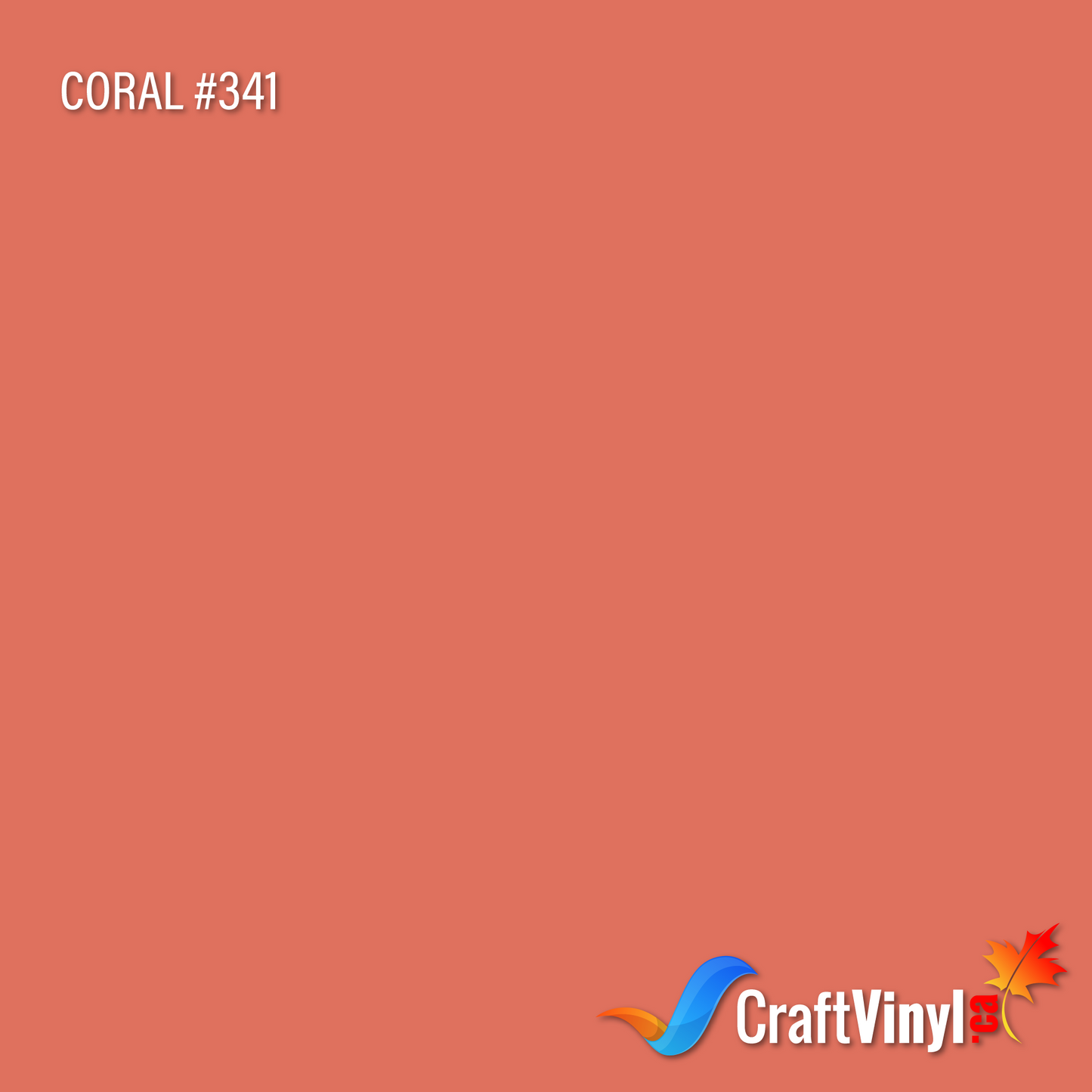 Oracal 651 Glossy Coral Vinyl #341