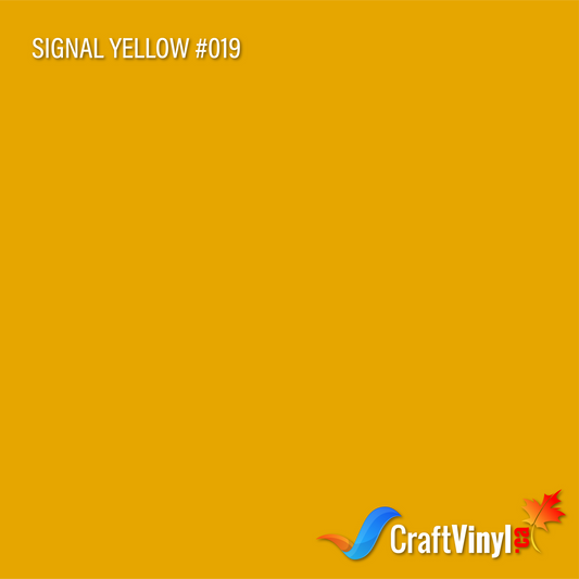 Oracal 651 Glossy Signal Yellow Vinyl #019