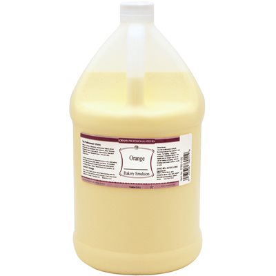 Orange (Natural) Bakery Emulsion - 4 oz. - 16 oz. - 1 Gallon - 5 Gallons - Bakery Emulsions Canada - Ships Free Within Canada on Orders Above CAD $199