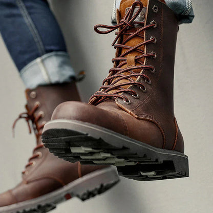 Bottes Martin montantes de moto pour l'extérieur