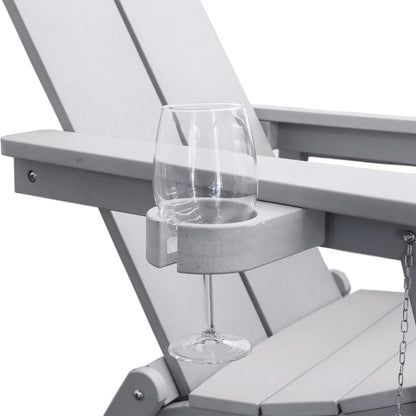 Adirondack Polymer Outdoor Folding Chair with Cupholder