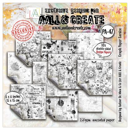 AALL et Create - Papier Design 6x6 - Jardin sur Papier Quadrillé
