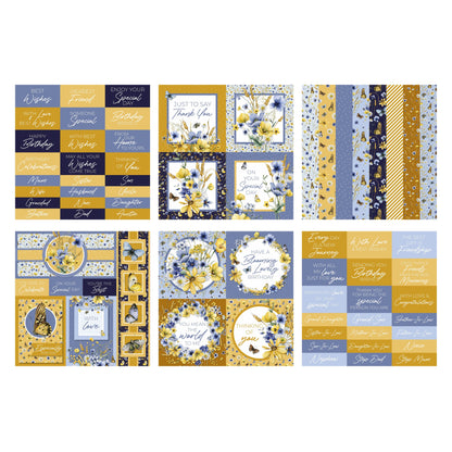 The Paper Boutique Freedom Field 8 in x 8 in Embellishments Pad
