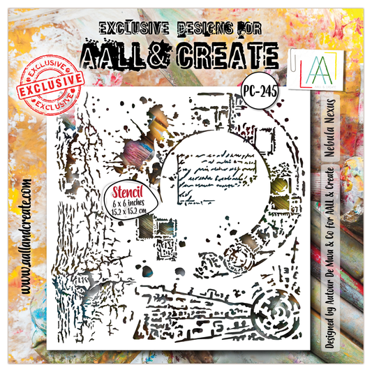 AALL and Create - 6"x6" Stencil - Nebula Nexus