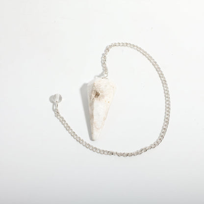 Scolecite Pendulum 6 Facet & Bead - 3 Pack