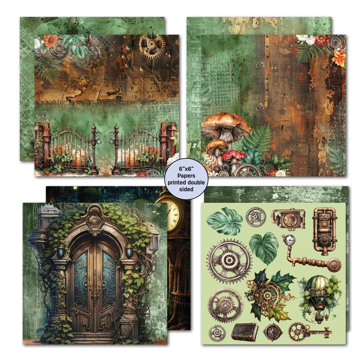 3Quarter Designs Punk'ed Forest 6x6 Paper Pack
