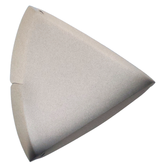 Barquettes à parts de pizza unies blanches 28 x 25 x 2,5 cm