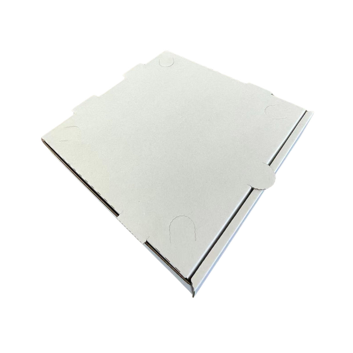 8" x 8" x 1.75" White E-Flute Pizza Box