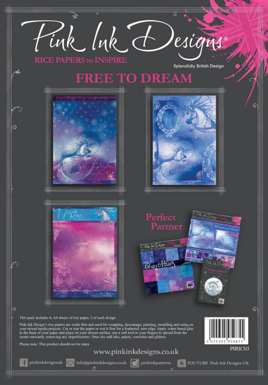 Free To Dream A4 Rice Paper