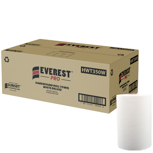 Rouleaux d'essuie-mains blancs 7,85" x 350' - 12 rouleaux