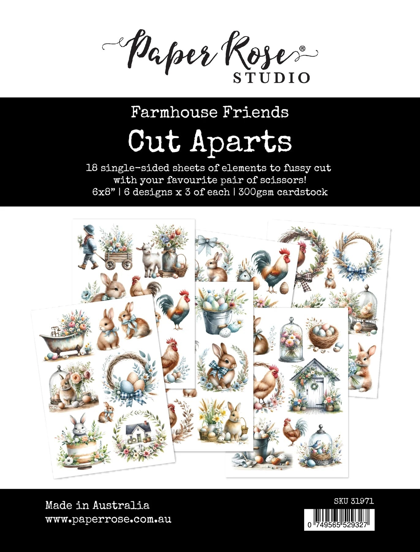 Farmhouse Friends Cut Aparts Paper Pack 31971