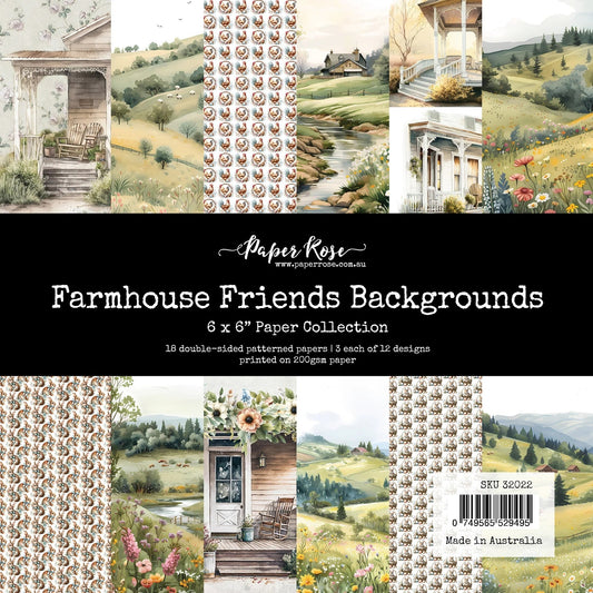 Farmhouse Friends Backgrounds 6x6 Paper Collection 32022