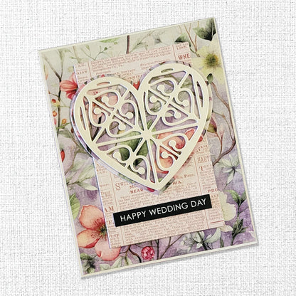 Patterned Heart Metal Cutting Die 33873