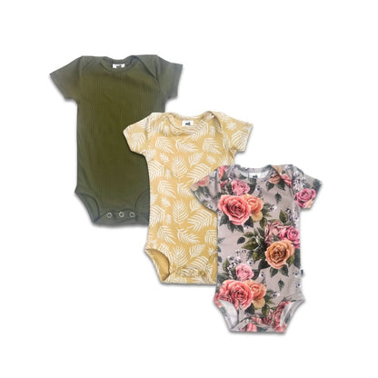 Baby Bamboo Onesie | Antique Floral