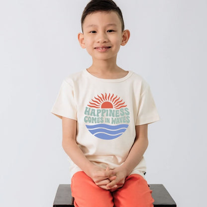 Baby/Kids' Bamboo Graphic T-Shirt | "Flower Child" On Taffy Pink