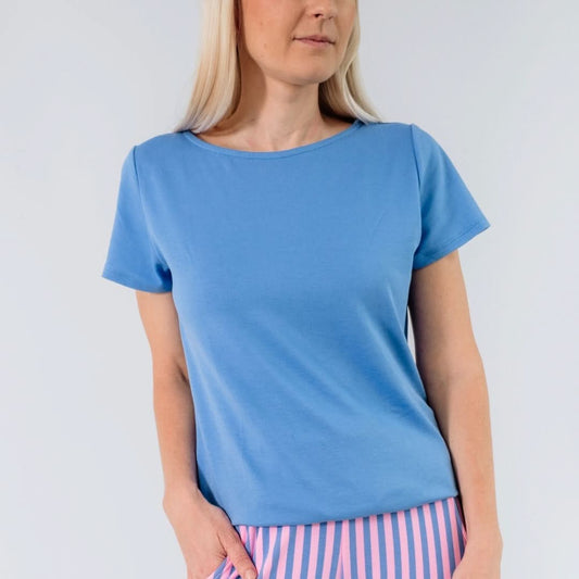 Ladies' Bamboo Lindsay T-Shirt | Tidal Blue