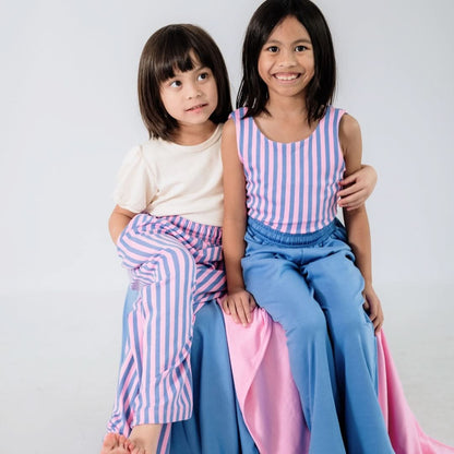 Youth Bamboo Wide Leg Pants | Tidal Blue