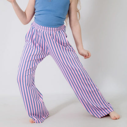 Youth Bamboo Wide Leg Pants | Tidal Blue