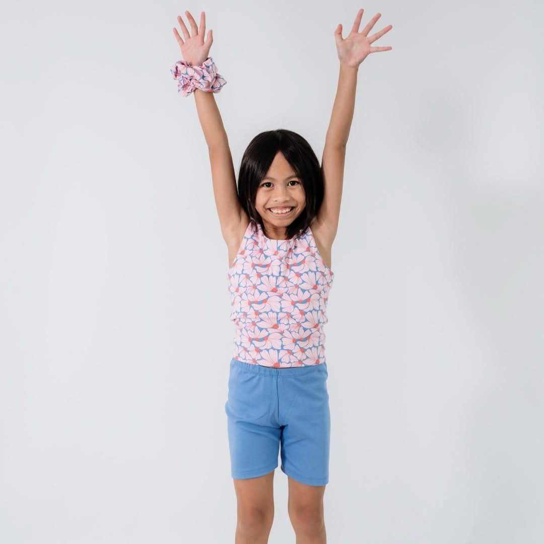 Kids' Bamboo Bike Shorts | Saltwater Floral