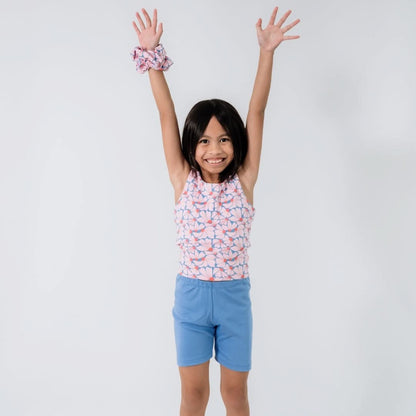 Kids' Bamboo Bike Shorts | Saltwater Floral