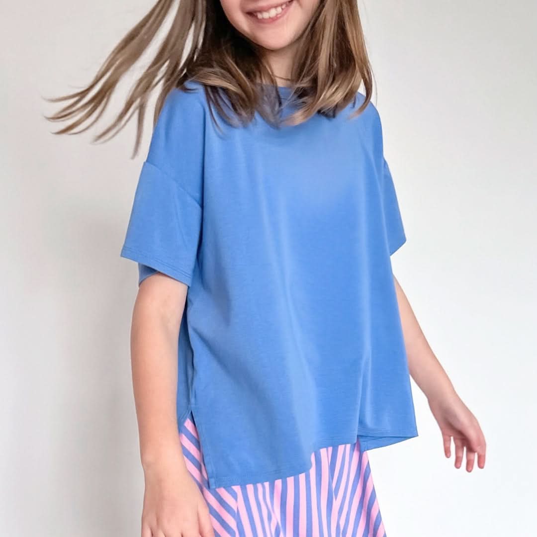 Youth Bamboo Oversized T-Shirt | Taffy Pink