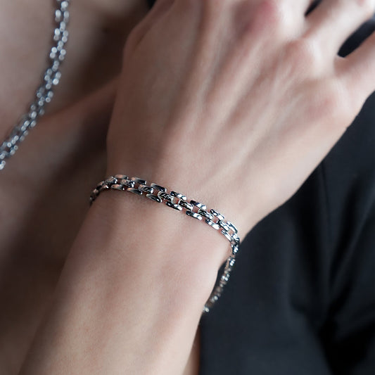 PROVINIA : Bracelet de montre au style rétro en argent