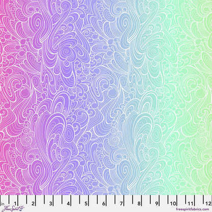Tula Pink - Floral Reef - Riptide - Deep Dive - PWTP270.DEEPDIVE