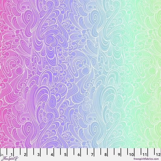 Tula Pink - Floral Reef - Riptide - Deep Dive - PWTP270.DEEPDIVE