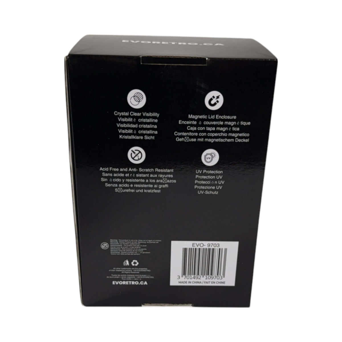 Présentoir en acrylique EVORETRO pour Funko Pop standard 4" (lot de 1)