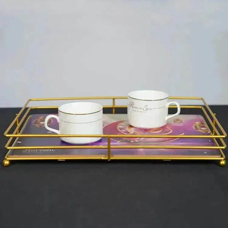 Painted Islamic Ramadan Iron Serving Tray