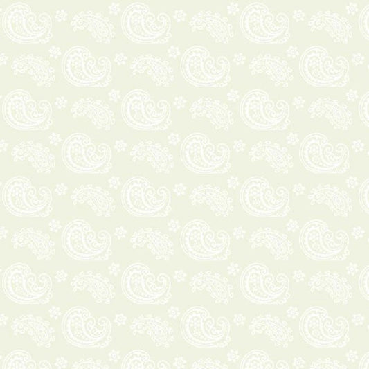 Wilmington Prints - Paisley Toss - Crème sur Crème - 39085-111
